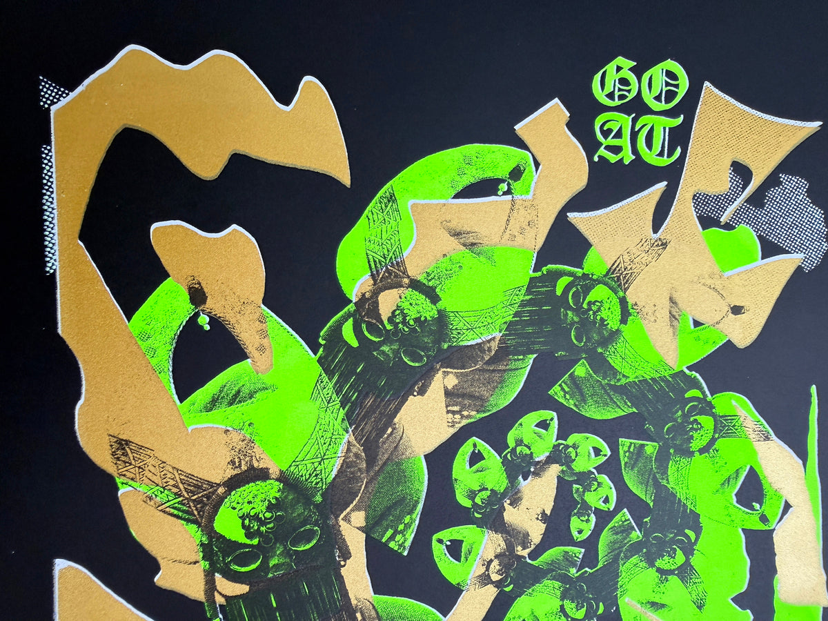 Goat Goat - Ltd Screen Print Sleeve v2 & Neon Yellow Vinyl