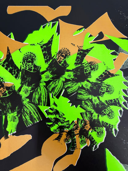 Goat Goat - Ltd Screen Print Sleeve v2 & Neon Yellow Vinyl