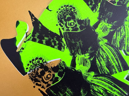 Goat Goat - Ltd Screen Print Sleeve v2 & Neon Yellow Vinyl