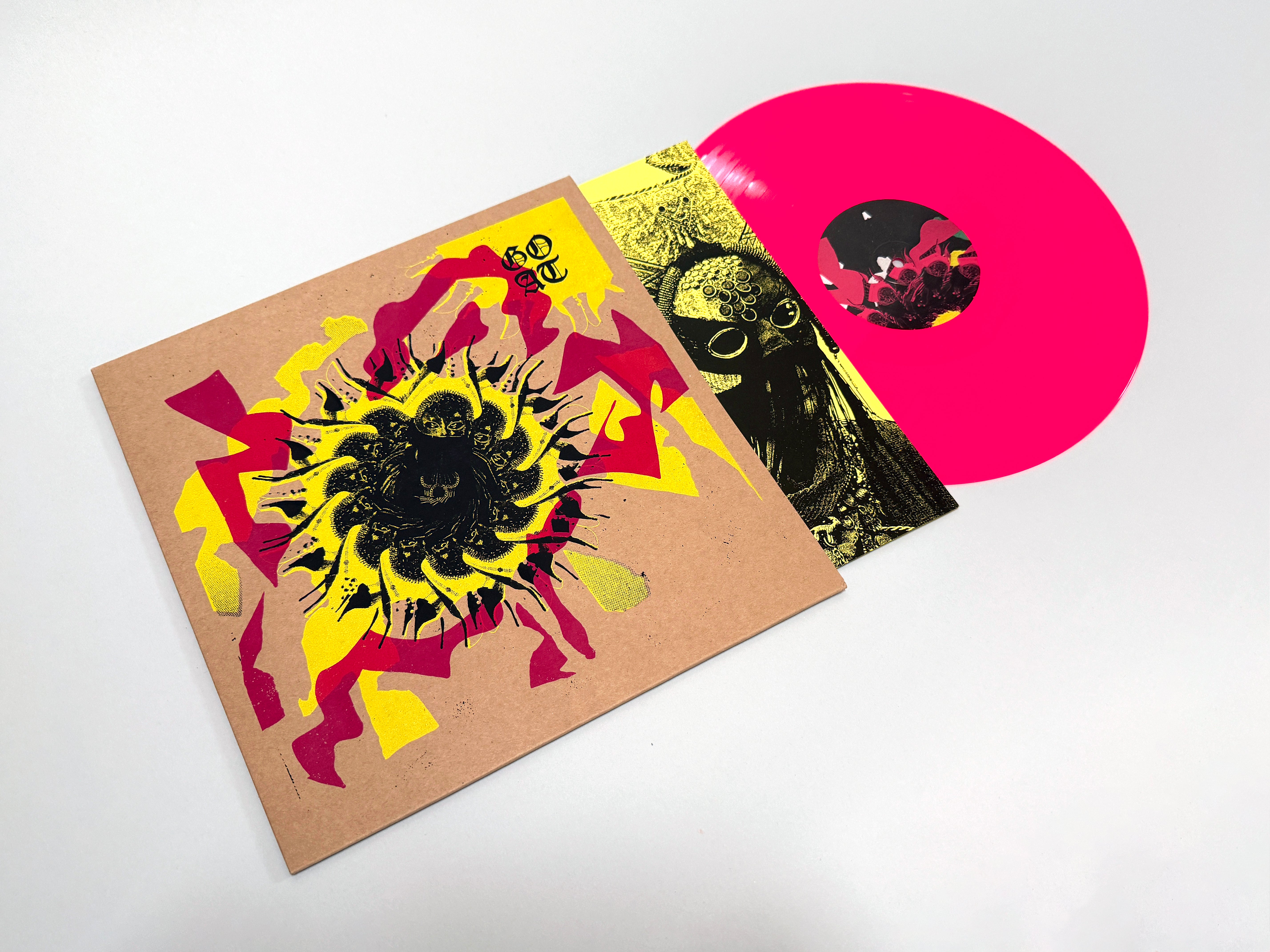 Goat Goat - Ltd Screen Print Sleeve & Neon Pink Vinyl – Rocket