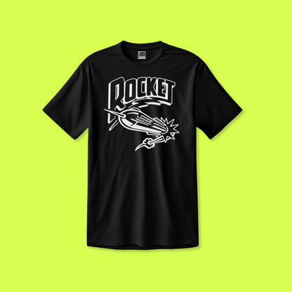 LAUNCH 400 Rocket Logo T-Shirt (with Collar Print)
